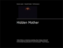 Tablet Screenshot of hiddenmother.se